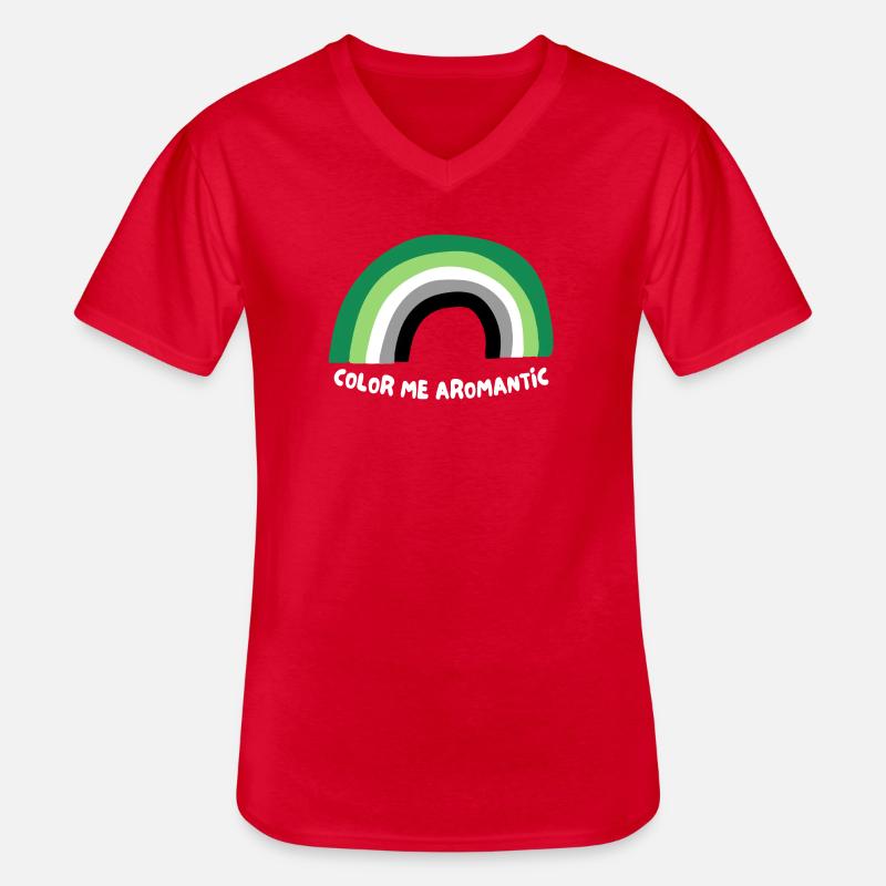 Malen Sie mich Aromantisch - Männer-T-Shirt mit V-Ausschnitt - Rot