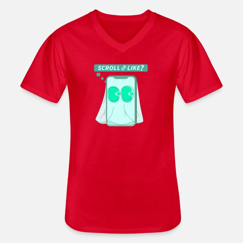 ODER - Männer-T-Shirt mit V-Ausschnitt - Rot