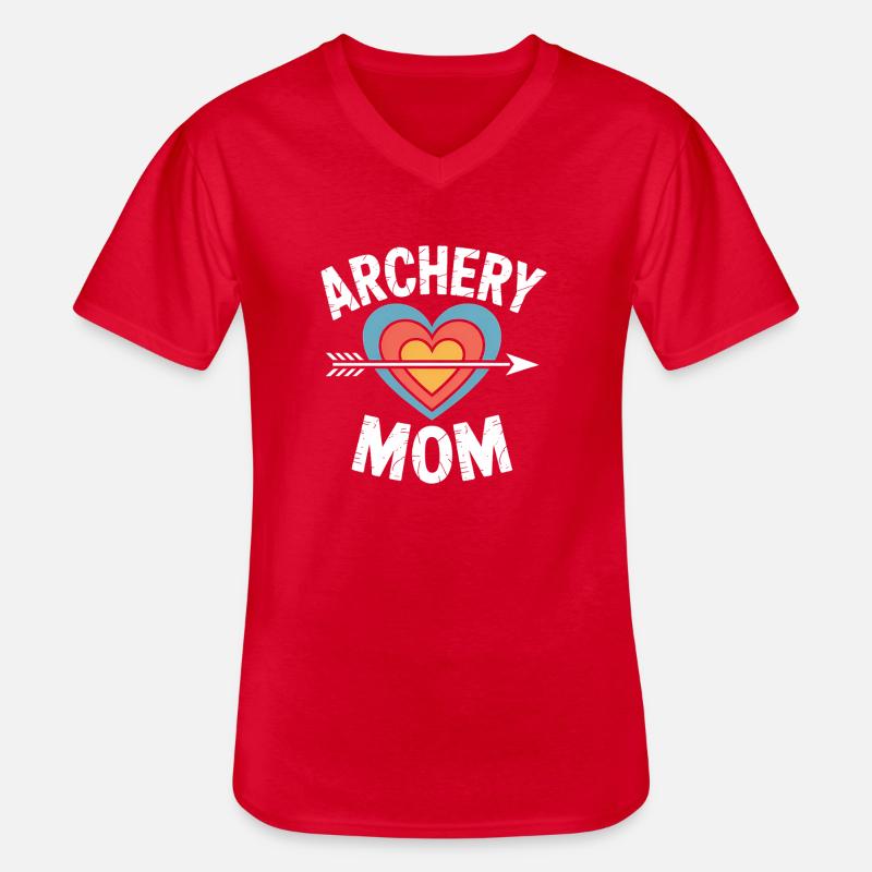Bogenschießen Spruch Mutter Bogenschießen Geschenk - Männer-T-Shirt mit V-Ausschnitt - Rot