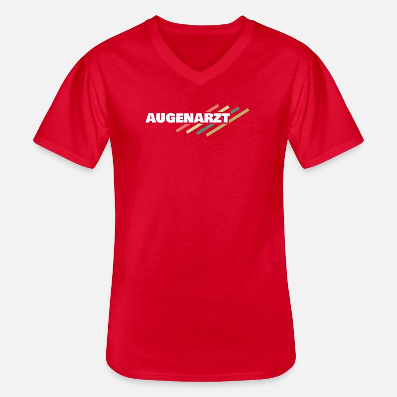 Augenarzt - Männer-T-Shirt mit V-Ausschnitt - Rot