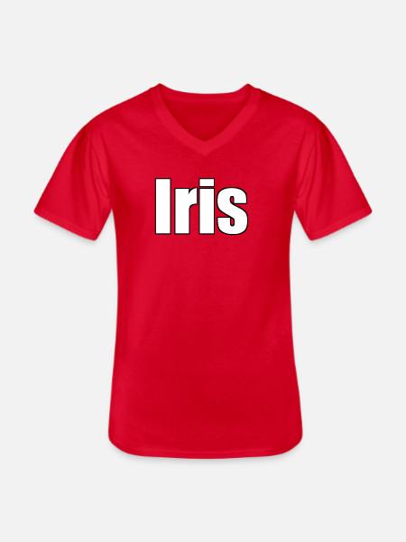 Iris - Men's V-Neck T-Shirt - red