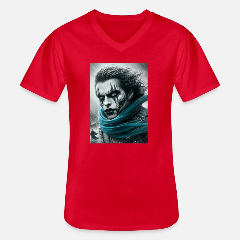 Held - Männer-T-Shirt mit V-Ausschnitt - Rot
