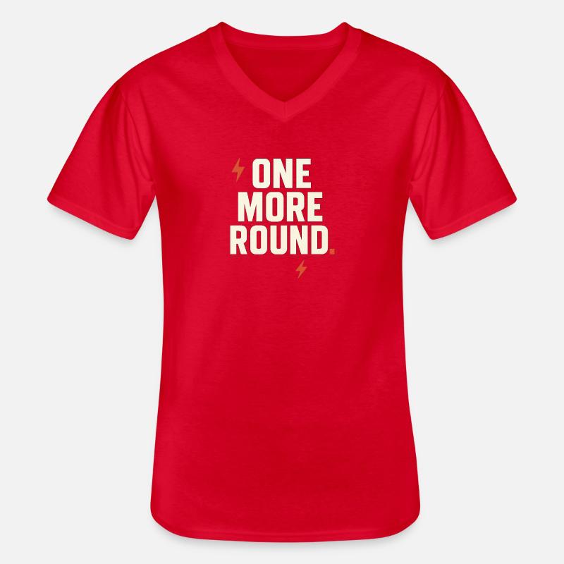 Noch Eine Runde - Männer-T-Shirt mit V-Ausschnitt - Rot
