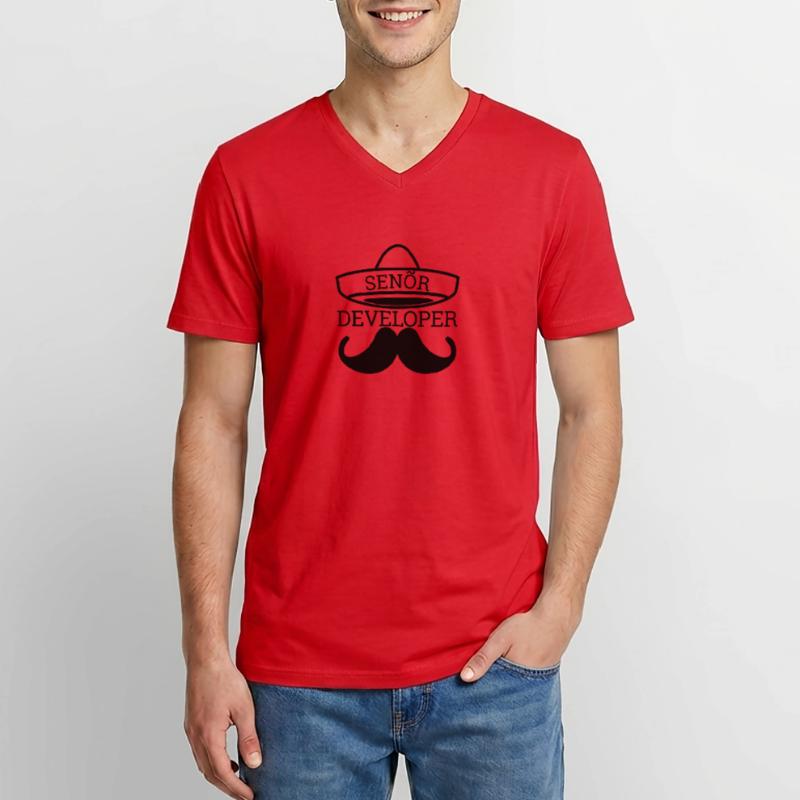 « Senor Developer, Senior Developer » | Programmeurs T-shirt col V Homme