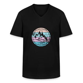 Berg - T-shirt col V Homme - noir - Devant - AI Model Male 178 dark (178cm)