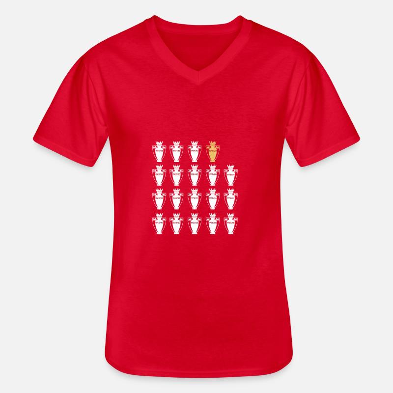 Trophäe 19 - Männer-T-Shirt mit V-Ausschnitt - Rot