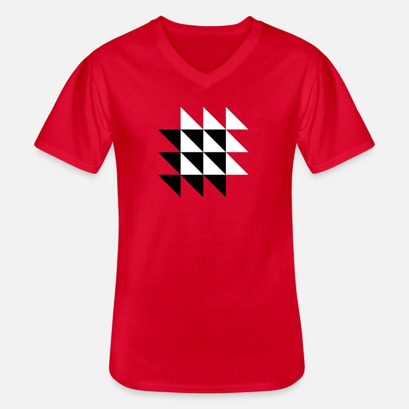 Durchdringung - Männer-T-Shirt mit V-Ausschnitt - Rot