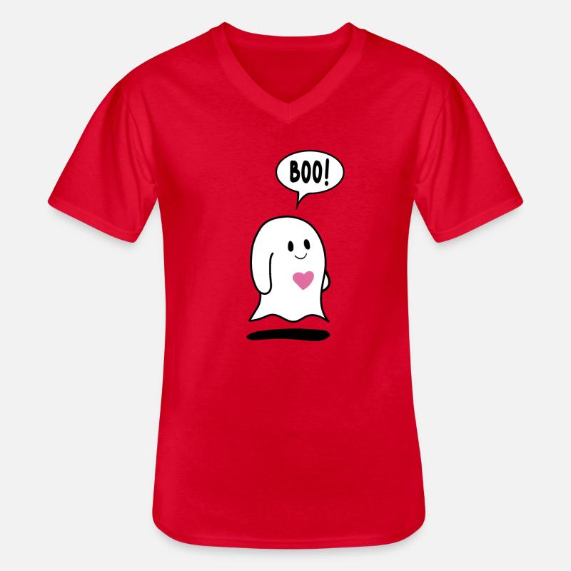 Kleiner Geist, Geist mit Herz - Männer-T-Shirt mit V-Ausschnitt - Rot