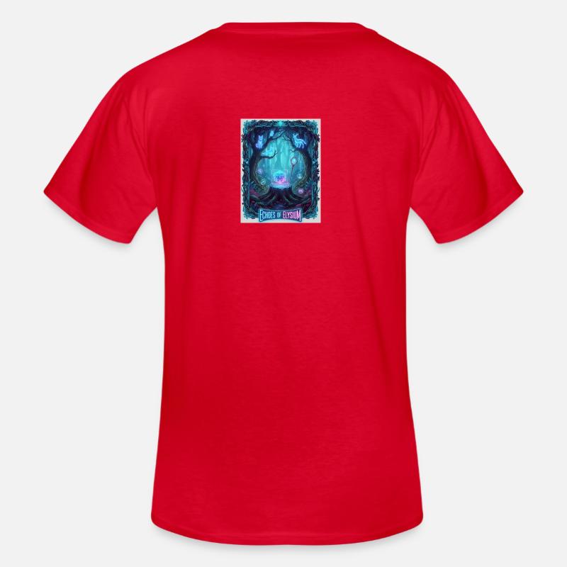 Echos von Elysium - Männer-T-Shirt mit V-Ausschnitt - Rot