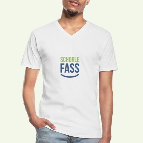 Schorlefass - Klassisches Männer-T-Shirt mit V-Ausschnitt