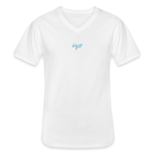 up logo mit bezier kurven fuer shop - Klassisches Männer-T-Shirt mit V-Ausschnitt
