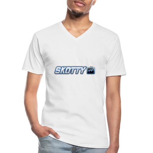 SkottyTV Logo - Klassisches Männer-T-Shirt mit V-Ausschnitt