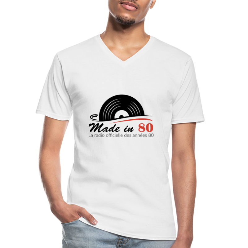 Made in 80 - T-shirt classique col V Homme