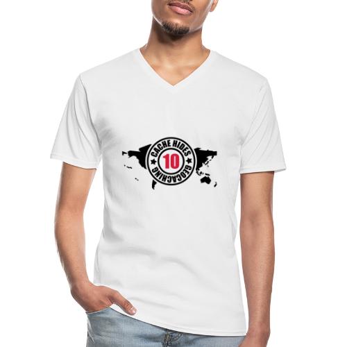 cache hides - 10 - Klassisches Männer-T-Shirt mit V-Ausschnitt