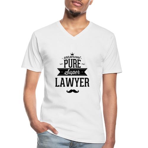 100 Prozent super Anwalt - Klassisches Männer-T-Shirt mit V-Ausschnitt