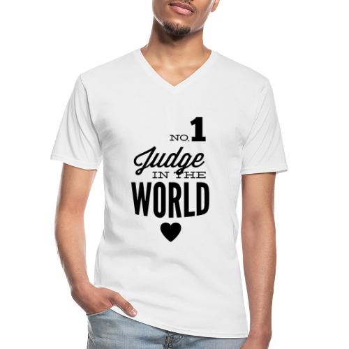Bester Richter der Welt - Klassisches Männer-T-Shirt mit V-Ausschnitt