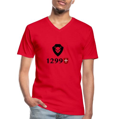 1299 CORBEAUX - T-shirt classique col V Homme