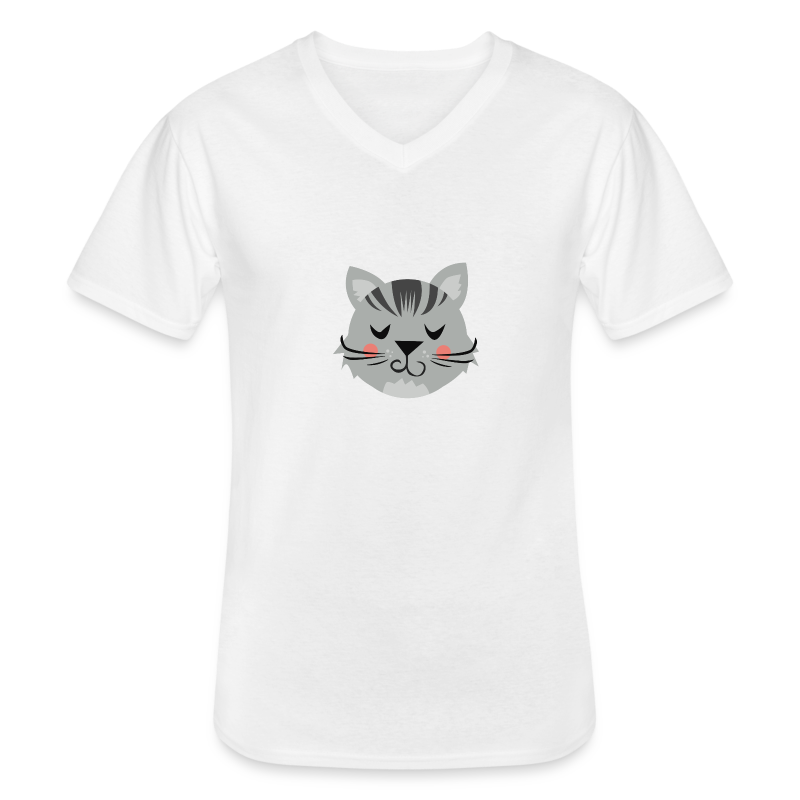Chat chats noir blanc. idée de cadeaux de t-shirts - T-shirt classique col V Homme