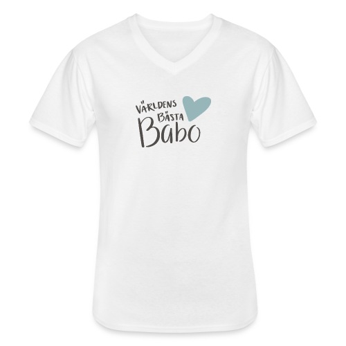 Världens bästa Babo - Klassisk T-shirt med V-ringning herr