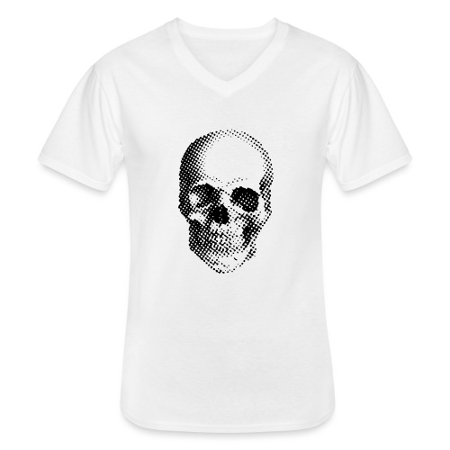 Skull & Bones No. 1 - schwarz/black - Klassisches Männer-T-Shirt mit V-Ausschnitt