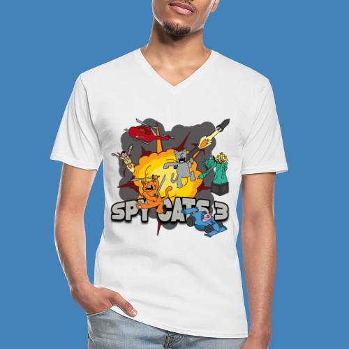 Spy Cats 3 - Klassiek mannen T-shirt met V-hals