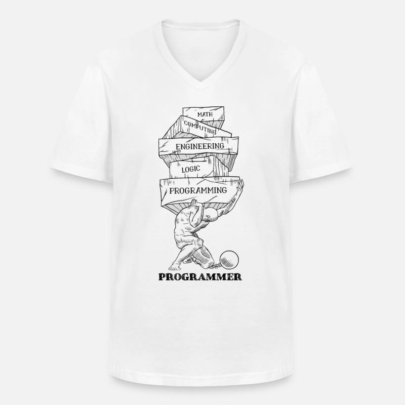 Programmer problems - Men's V-Neck T-Shirt - white