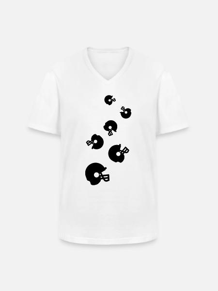 Football Helm icon - Männer-T-Shirt mit V-Ausschnitt - Weiß