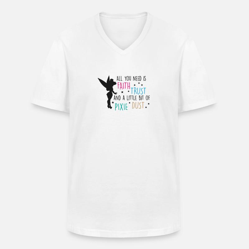 Fee Elfe - Männer-T-Shirt mit V-Ausschnitt - Weiß