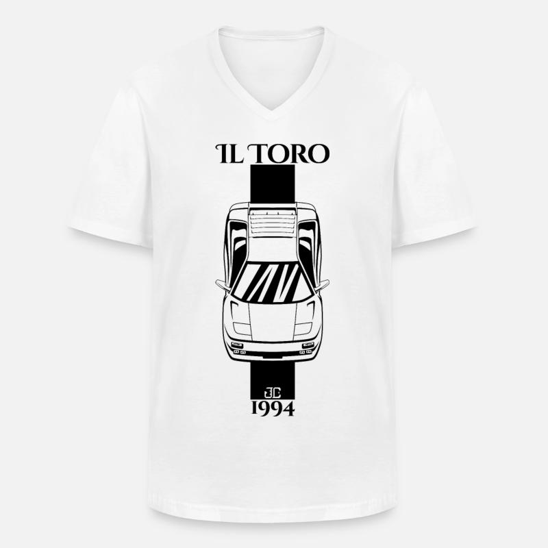il toro SE 1994 - Männer-T-Shirt mit V-Ausschnitt - Weiß
