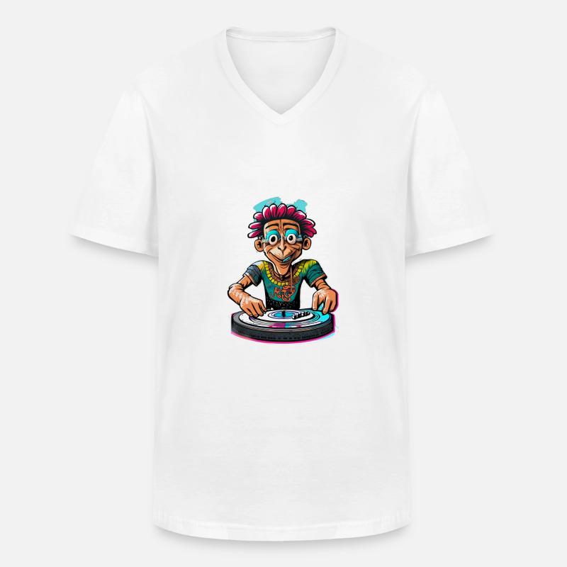 IMG 1622 - Männer-T-Shirt mit V-Ausschnitt - Weiß