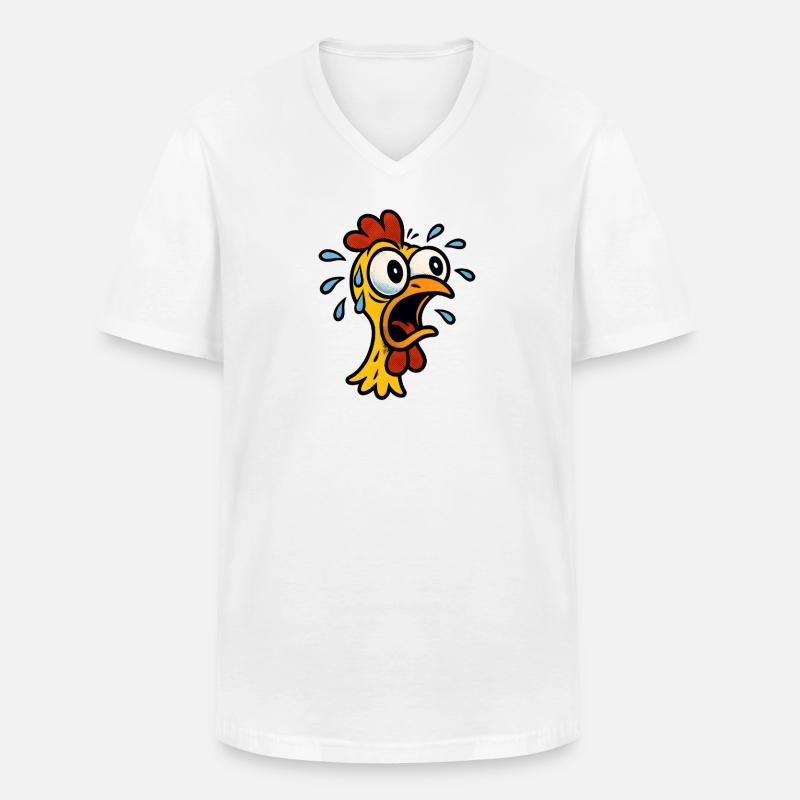 Trying to Hendl this Spruch - Männer-T-Shirt mit V-Ausschnitt - Weiß