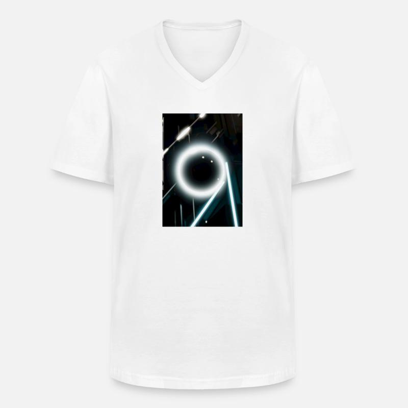 Outer Sphere #2 - Männer-T-Shirt mit V-Ausschnitt - Weiß