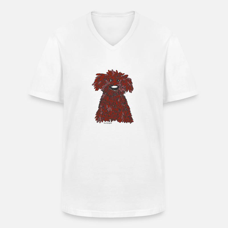 pdae sketch choco - Männer-T-Shirt mit V-Ausschnitt - Weiß
