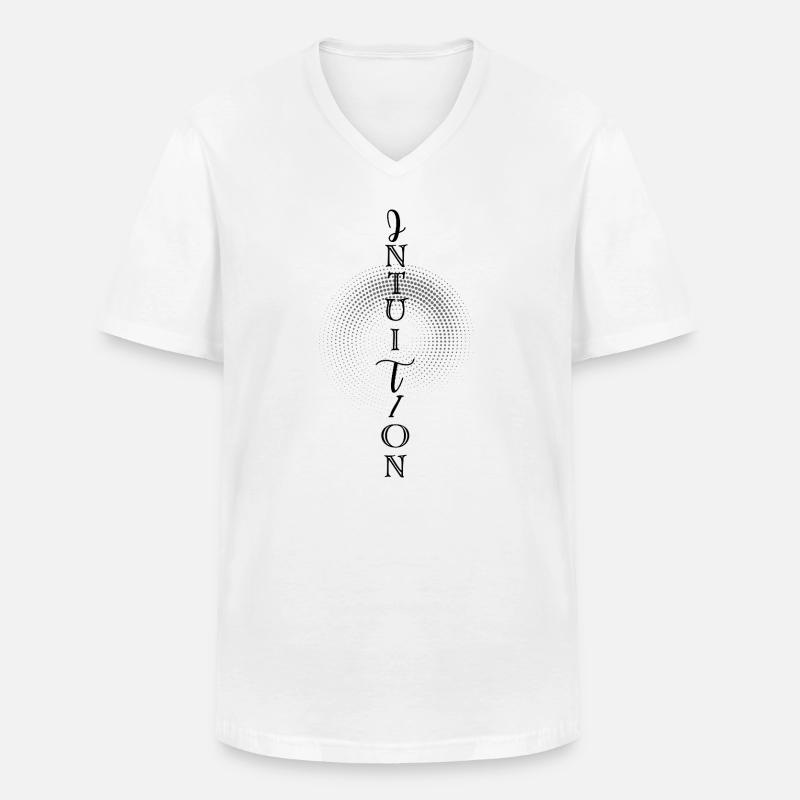 INTUITION – Dein innerer Kompass - Männer-T-Shirt mit V-Ausschnitt - Weiß