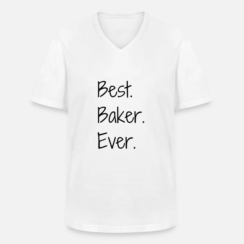 Bäcker / Bäckerei / Bäckerin / Brot - Männer-T-Shirt mit V-Ausschnitt - Weiß