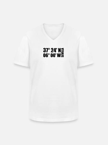 Seville Coordinates - Men's V-Neck T-Shirt - white