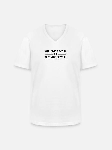 Kehl coordinates - Men's V-Neck T-Shirt - white