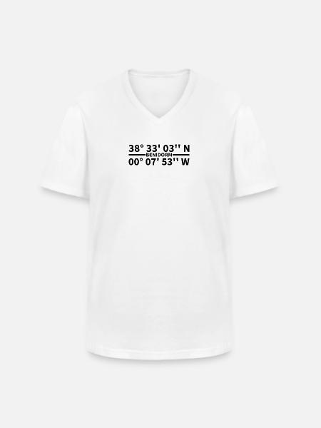 Coordonnées de Benidorm - T-shirt col V Homme - blanc