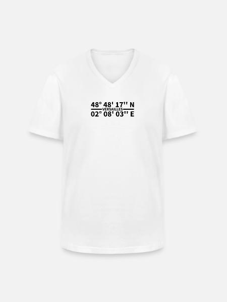 Versailles coordinates - Men's V-Neck T-Shirt - white