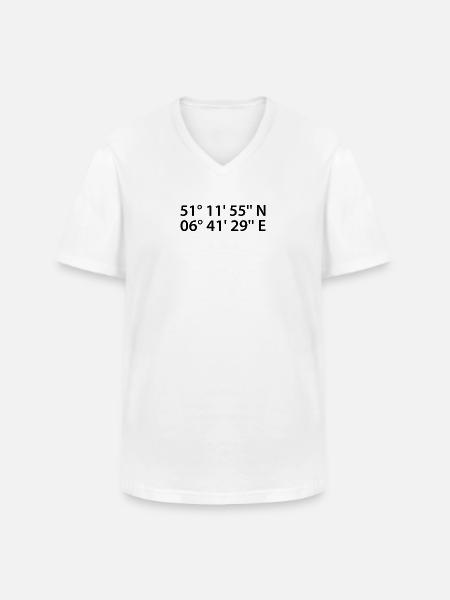 Neuss coordinates - Men's V-Neck T-Shirt - white