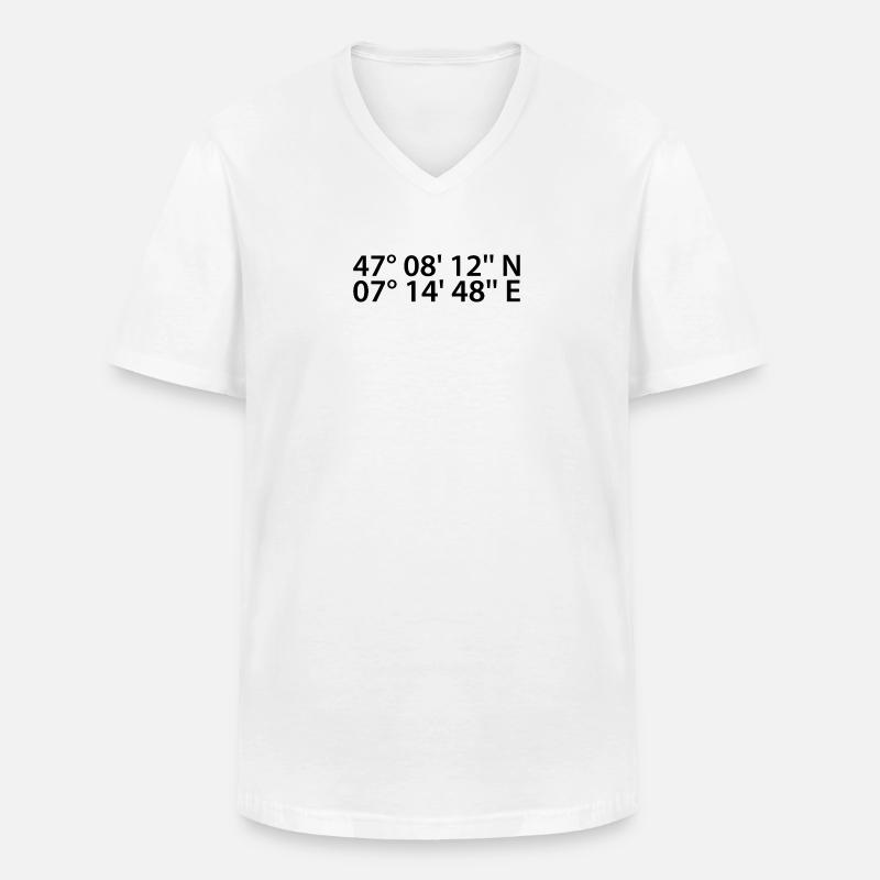 Biel coordinates - Men's V-Neck T-Shirt - white