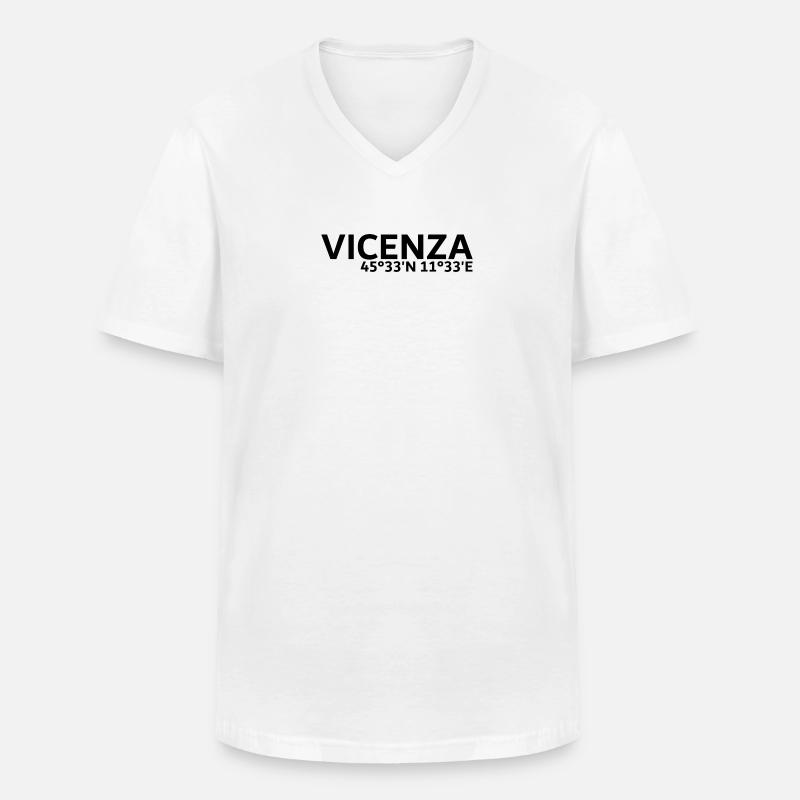 Vicenza coordinates - Men's V-Neck T-Shirt - white