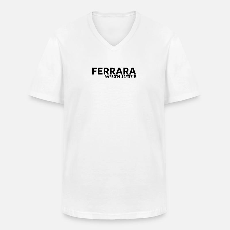 Ferrara coordinates - Men's V-Neck T-Shirt - white