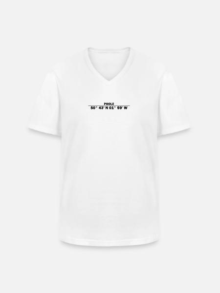 Coordonnées de Poole - T-shirt col V Homme - blanc