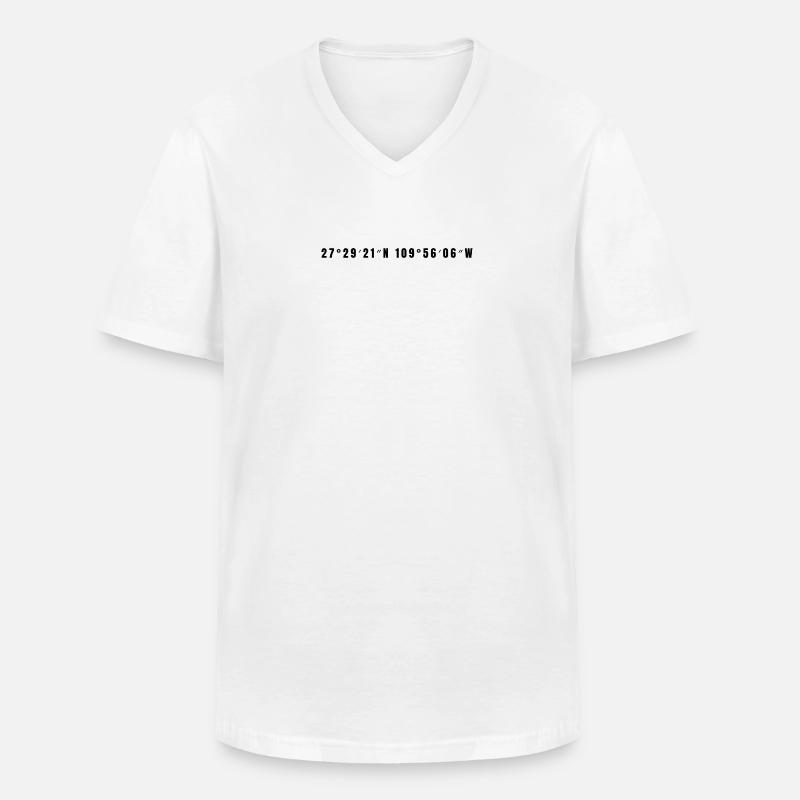 Ciudad Obregón Mexiko - Männer-T-Shirt mit V-Ausschnitt - Weiß