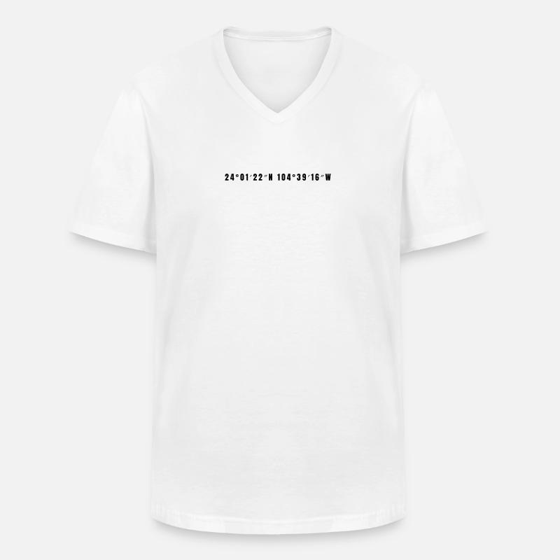 Durango Mexiko - Männer-T-Shirt mit V-Ausschnitt - Weiß