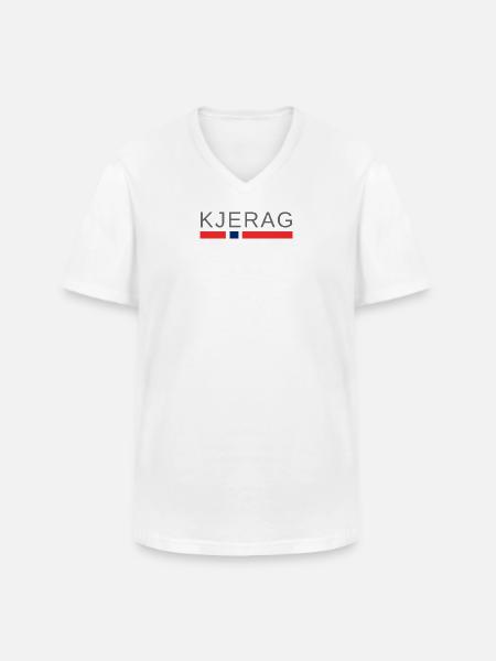 Kjerag Norway - Men's V-Neck T-Shirt - white