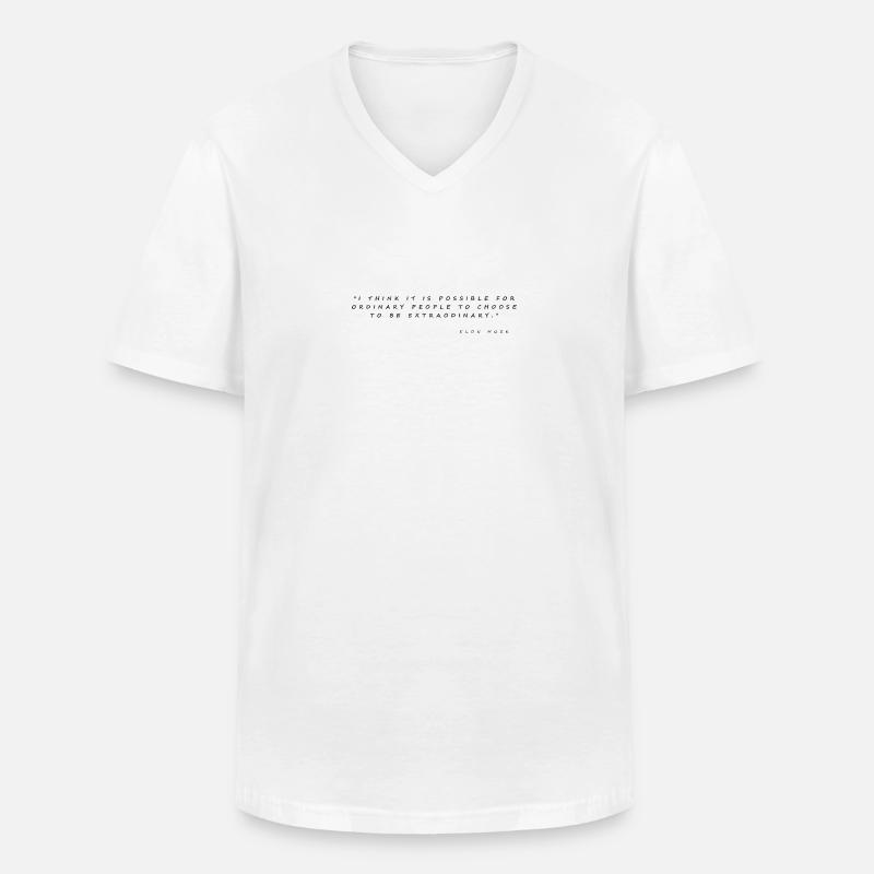 . Zitat. Geschenk. - Männer-T-Shirt mit V-Ausschnitt - Weiß
