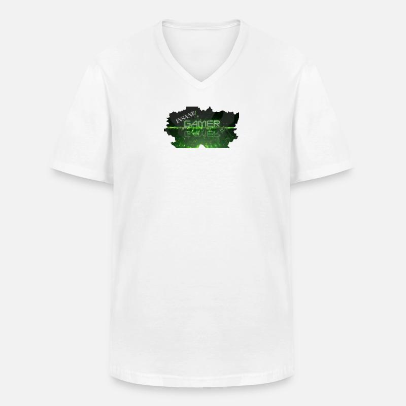 Insane - Männer-T-Shirt mit V-Ausschnitt - Weiß