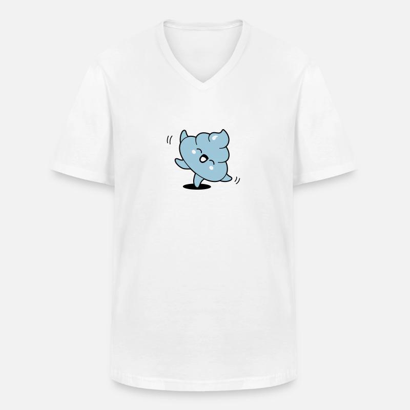 Kack kawaii - Männer-T-Shirt mit V-Ausschnitt - Weiß